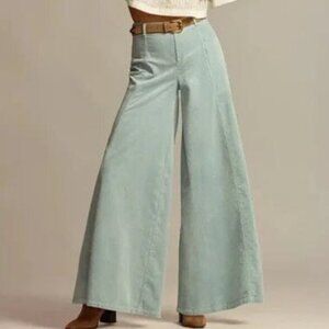 Maeve The Colette Cropped Wide-Leg Corduroy Pants - Size 26